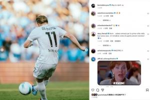 意甲首战破门，德布劳内社媒晒破门瞬间：以不错的方式开启新赛季